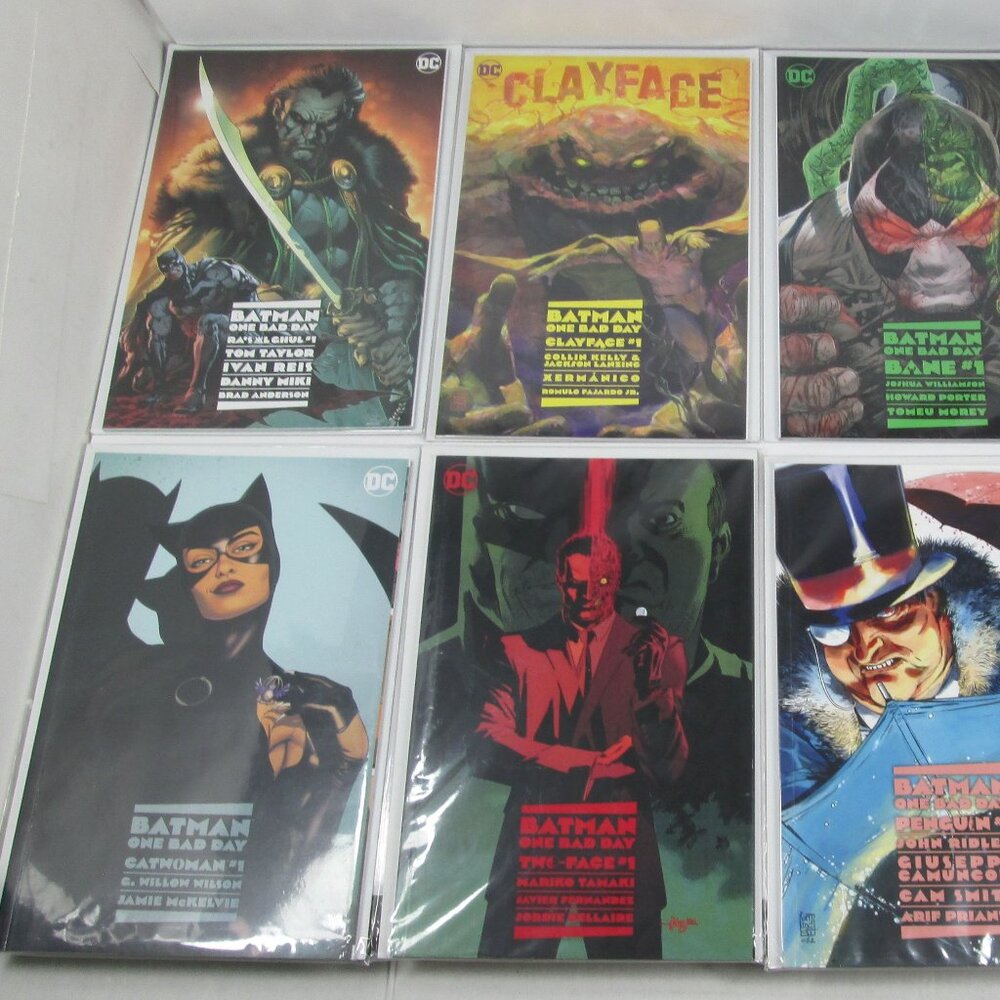 8 Batman One Bad Day 1 Complete set DC Comics Penguin Bane Riddler Clayface etc